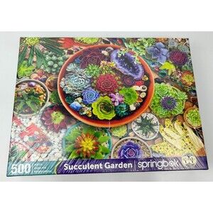 Succulent Garden 500 Piece Jigsaw Puzzle Springbok New